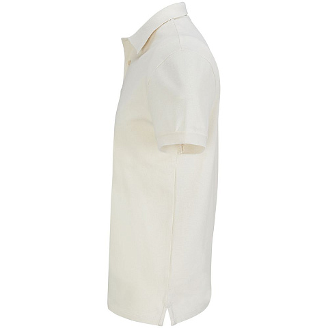 Рубашка поло унисекс Pacific, светло-бежевая (неокрашенная) - рис 4.