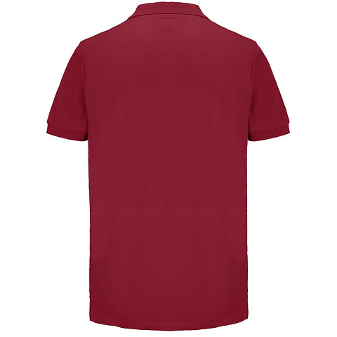 Рубашка поло унисекс Pacific, красная (бургунди) - рис 3.