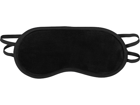 Маска для глаз Dream из полиэстер спандекс плюш, черный - рис 2.