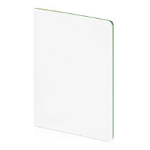 Бизнес-тетрадь А5 Pragmatic Contrast, 40 листов в клетку, белый с салатовым срезом