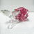 Розовая роза Swarovski - миниатюра - рис 3.