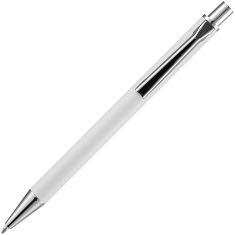 Ручка шариковая Lobby Soft Touch Chrome, белая - рис 5.