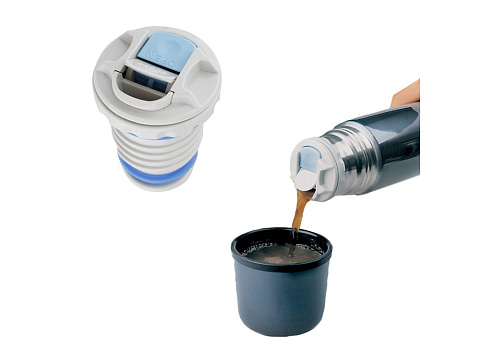 Термос из нерж. стали тм THERMOS FBB-1000BC Midnight Blue 1,0L - рис 4.