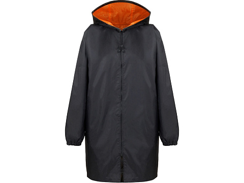 Дождевик Bi-color унисекс, оранжевый/черный - рис 2.