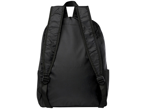 Складной рюкзак EcoFold объемом 15 л из переработанного ПЭТ-пластика - сплошной черный - рис 3.