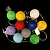 Гирлянда с разноцветными шариками - миниатюра - рис 2.