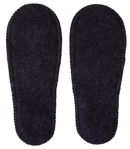 Тапочки белые/серые с отворотом без вышивки - рис 5.