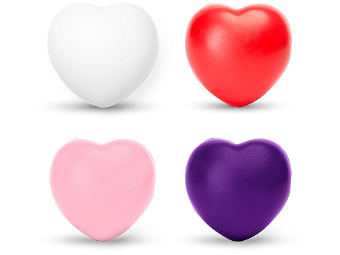 Антистресс BIKU в форме сердца, розовый - рис 2.