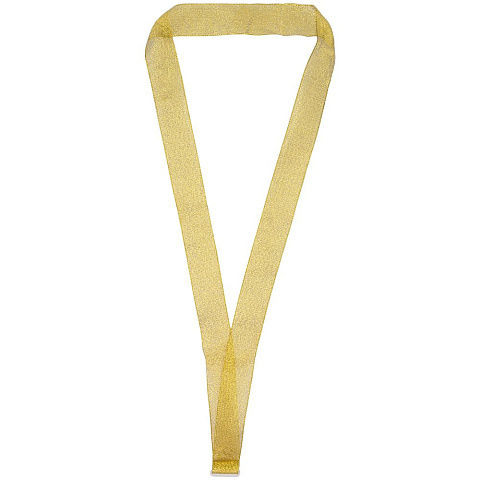 Лента для медали с пряжкой Ribbon, золотистая - рис 2.