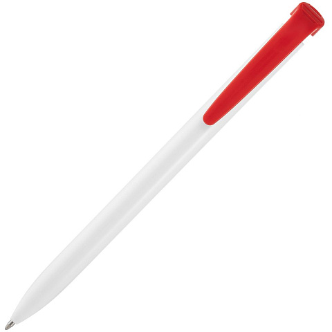 Ручка шариковая Favorite, белая с красным - рис 4.
