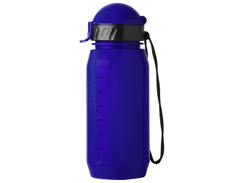 Бутылка для воды с трубочкой Little, 400 мл, синий - рис 3.