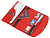 Органайзер для документов на кнопке с отделением для купюр и ручки, упаковка в индивидуальный пакет, красный/серый - миниатюра - рис 2.