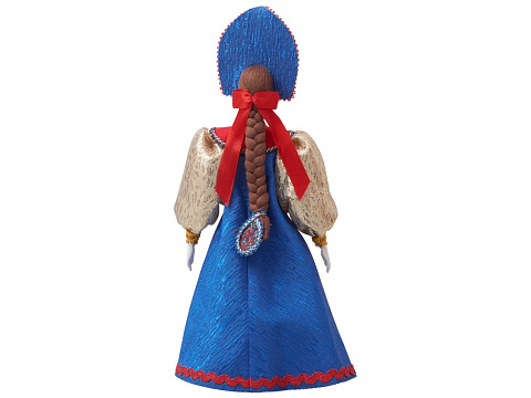 Подарочный набор: кукла фарфоровая, крем-мед, синий - рис 17.