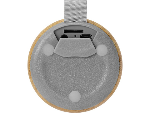 Портативная колонка из бамбука Bongo, натуральный (Р) - рис 9.