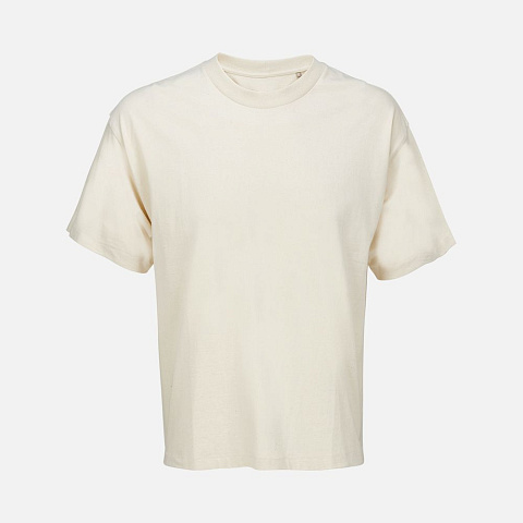 Футболка оверсайз унисекс Legacy, светло-бежевая (неокрашенная) - рис 2.