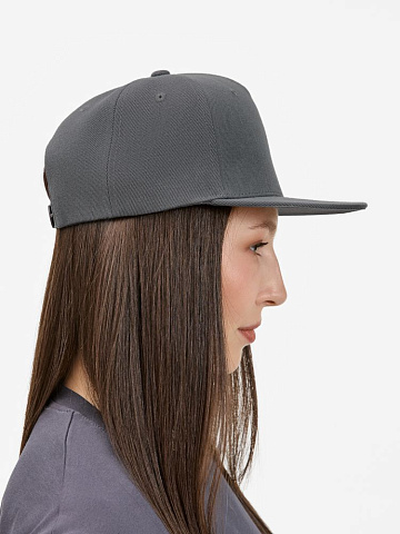 Бейсболка Epicore с прямым козырьком, серая - рис 11.