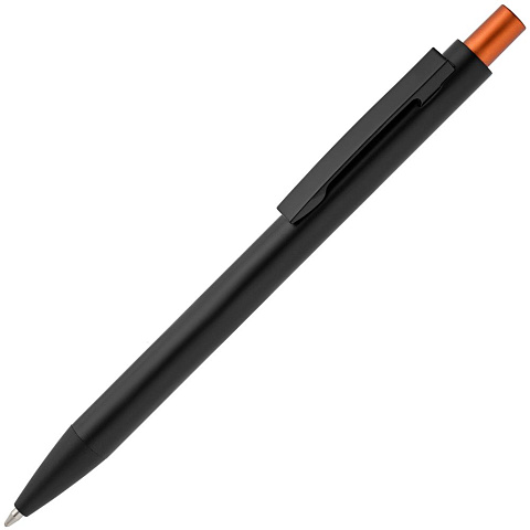 Ручка шариковая Chromatic, черная с оранжевым - рис 2.