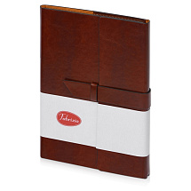 Бизнес-блокнот А5 с клапаном Fabrizio, 80 листов, коричневый (Р)