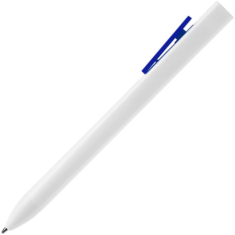 Ручка шариковая Swiper SQ, белая с синим - рис 4.