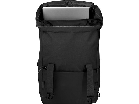 Roam модульный рюкзак из переработанных материалов, сертифицированных согласно GRS - сплошной черный - рис 4.