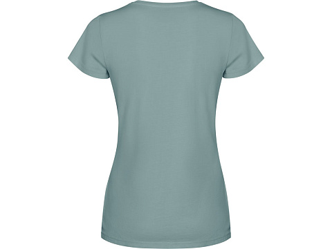 Футболка Fiyi женская, сине-зеленый выстиранный - рис 2.