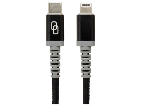 ADAPT MFI-кабель с разъемами USB-C и Lightning , черный - рис 2.