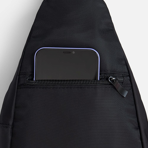 Спортивный кросс-боди рюкзак Bagventure, черный - рис 5.