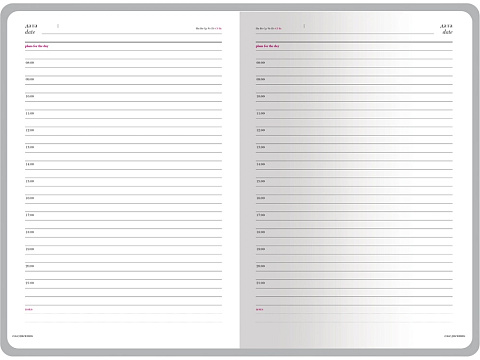 Ежедневник недатированный А5 Sidney Nebraska, синий (серебряный обрез, серебряные уголки) - рис 5.