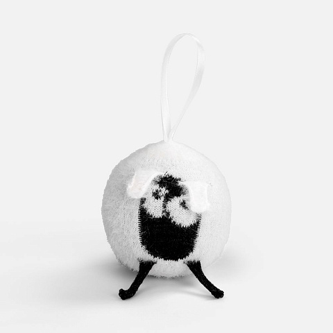 Вязаный шарик Sheeply, белый - рис 2.