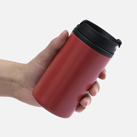 Термостакан Canella, красный матовый - рис 5.