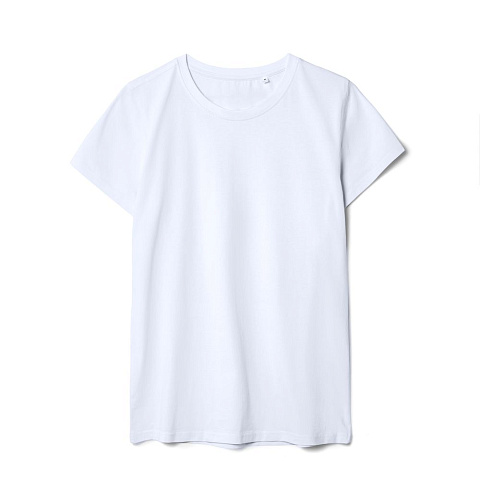 Футболка женская T-bolka Stretch Lady, белая (холодный оттенок) - рис 2.
