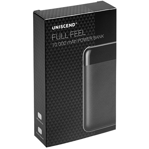 Внешний аккумулятор Uniscend Full Feel 10000 мАч с индикатором, черный - рис 10.