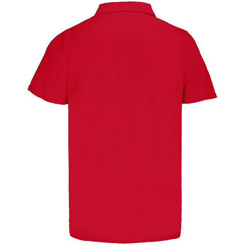 Рубашка поло унисекс Pitcher, красная - рис 3.