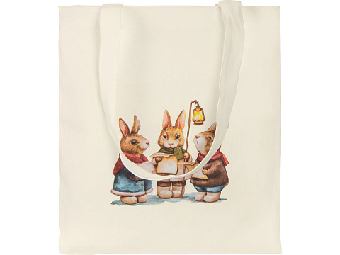 Сумка Element из хлопка для покупок, 200 г, натуральный (Р) - рис 4.