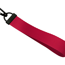 Ремувка с черным карабином Summit, 2 см, красный/черный