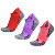 Набор из 3 пар спортивных женских носков Monterno Sport, красный фиолетовый и розовый - миниатюра - рис 2.