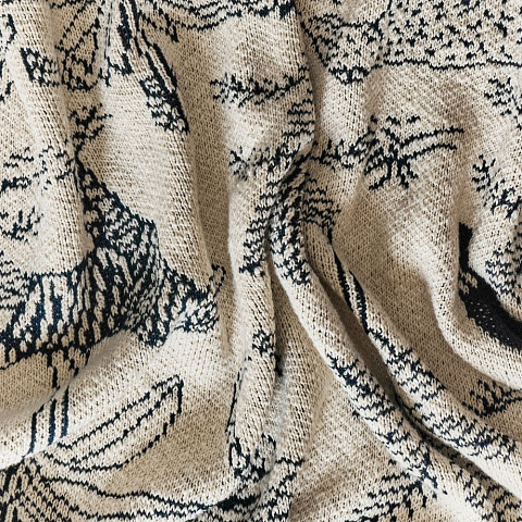 Плед Savanna, белый с синим - рис 6.