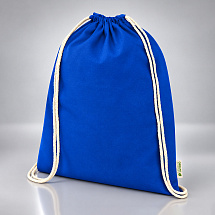 Odisha 140 г/м² OCS органический мешок со шнурком 5 л - Ярко-синий