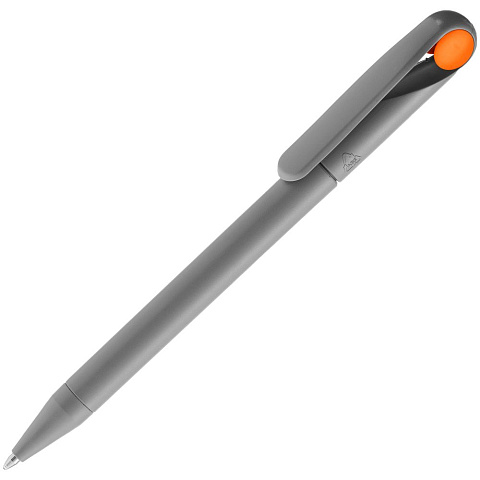 Ручка шариковая Prodir DS1 TMM Dot, серая с оранжевым - рис 2.