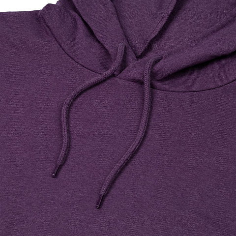 Толстовка с капюшоном унисекс Hoodie, фиолетовый меланж - рис 4.