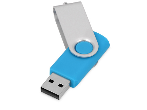 Флеш-карта USB 2.0 16 Gb Квебек, голубой - рис 2.