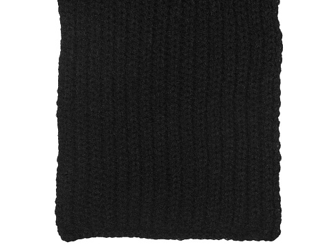 Шарф Nordend, крупный риб, черный - рис 6.