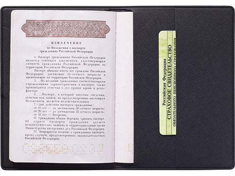 Обложка для паспорта Favor, черная - рис 5.