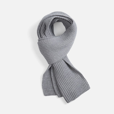 Шарф Nordkyn, светло-серый меланж - рис 2.