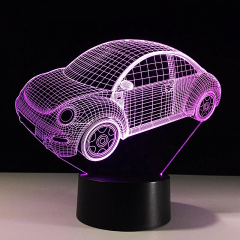 3D лампа Машинка - рис 4.