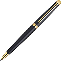 Шариковая ручка Waterman Hemisphere, цвет: MatteBlack GT, стержень: Mblk