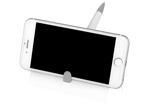 Ручка-подставка Кипер, белый/серый - рис 4.