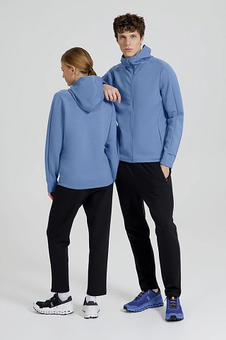 Куртка с капюшоном унисекс Begi, синяя - рис 18.