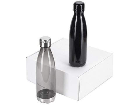 Подарочный набор с термосом и бутылкой Bottle set, черный