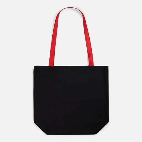 Шопер B5, черный с красными ручками - рис 3.